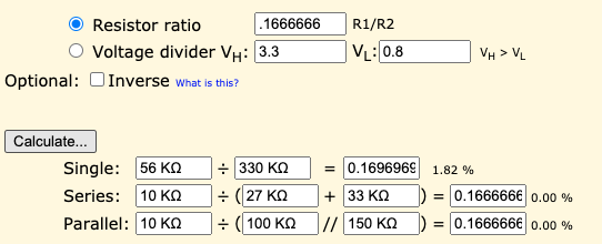 Resistor ratio solving for r