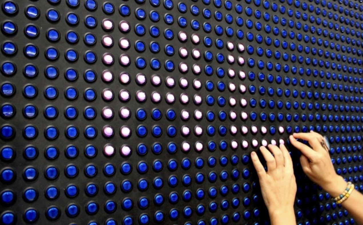 Tactile pixels for two-way communication