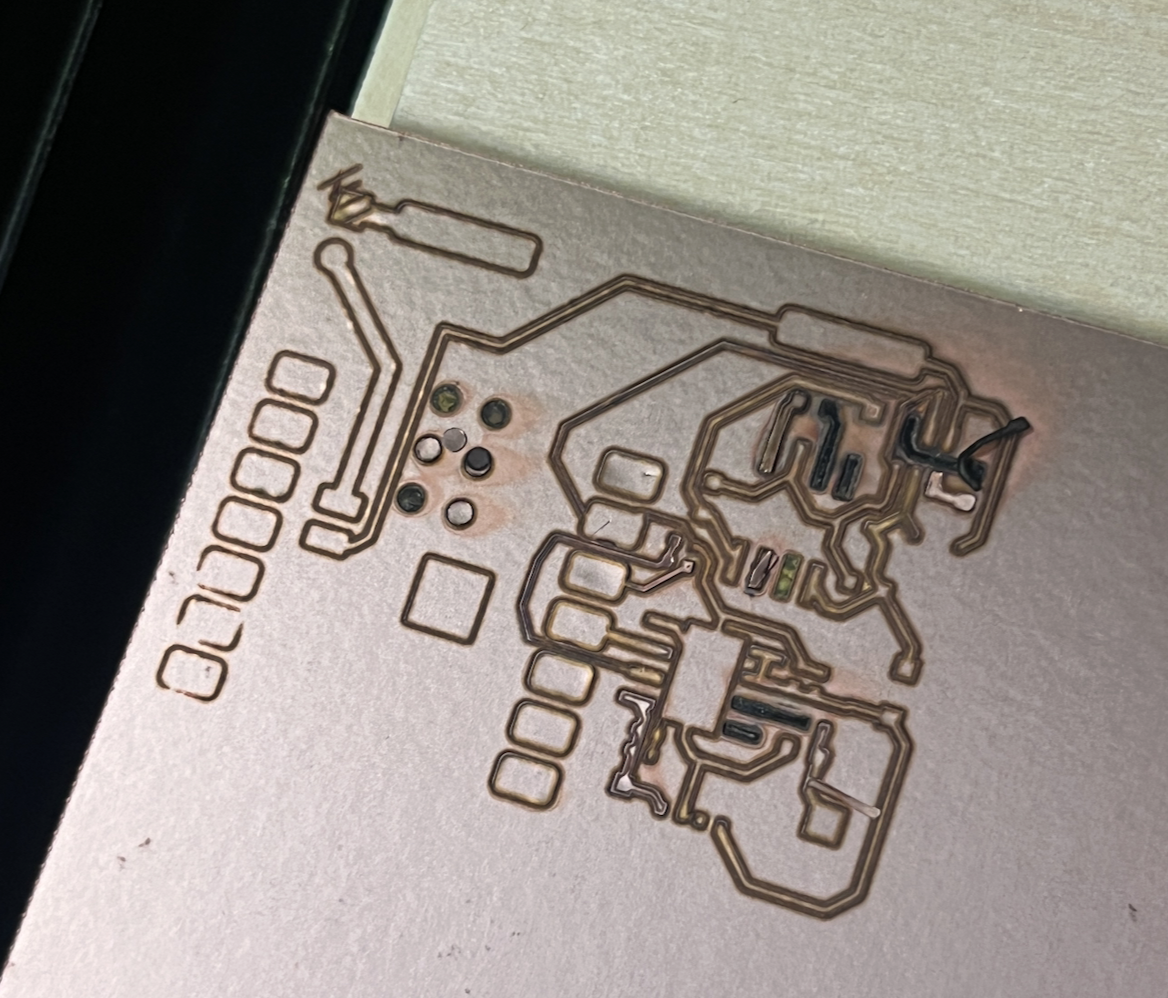 Laser etching PCBs